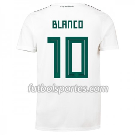 Camisetas México Blanco 10 Segunda Equipacion Mundial 2018